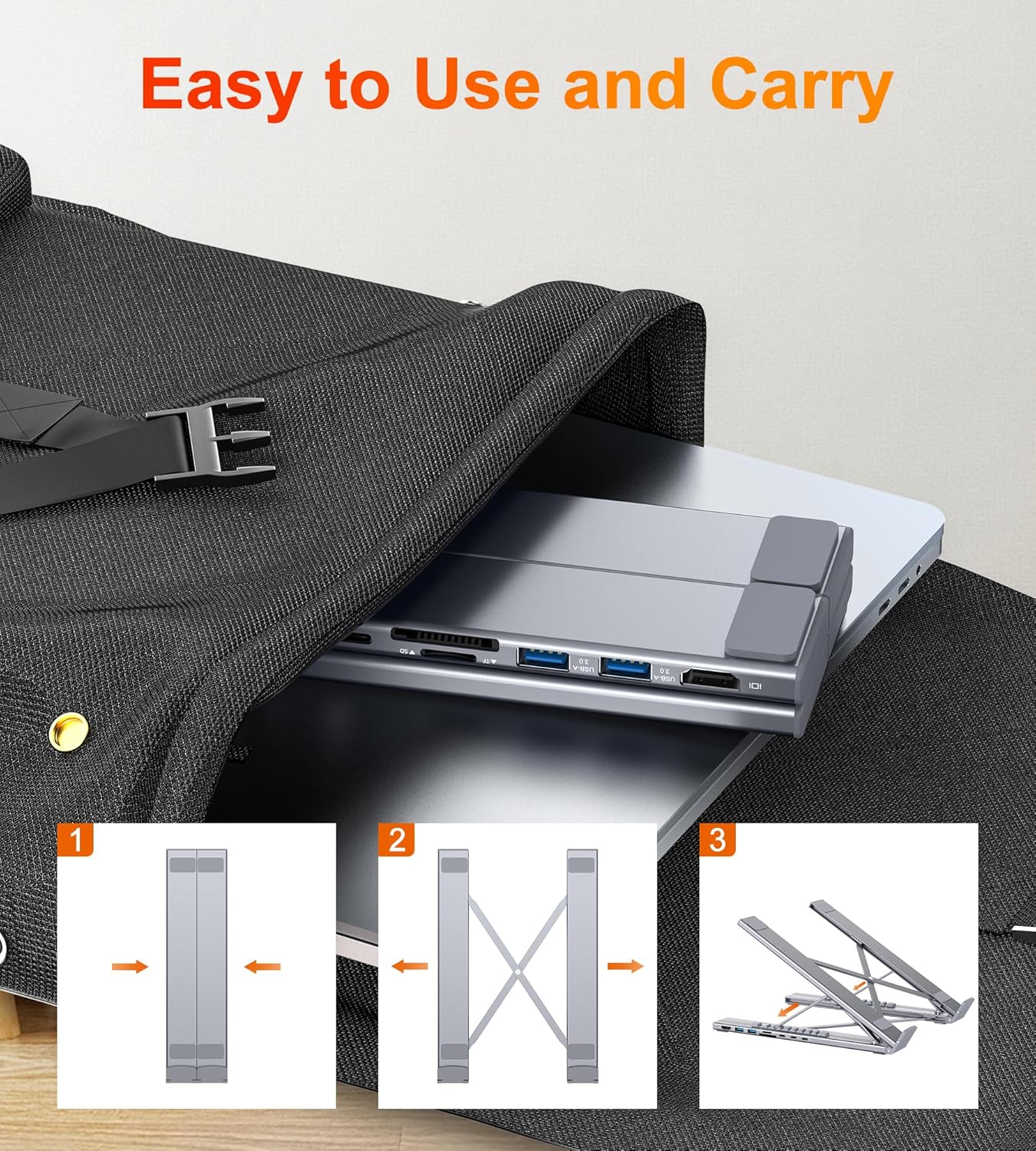 Foldable Aluminum Laptop Stand