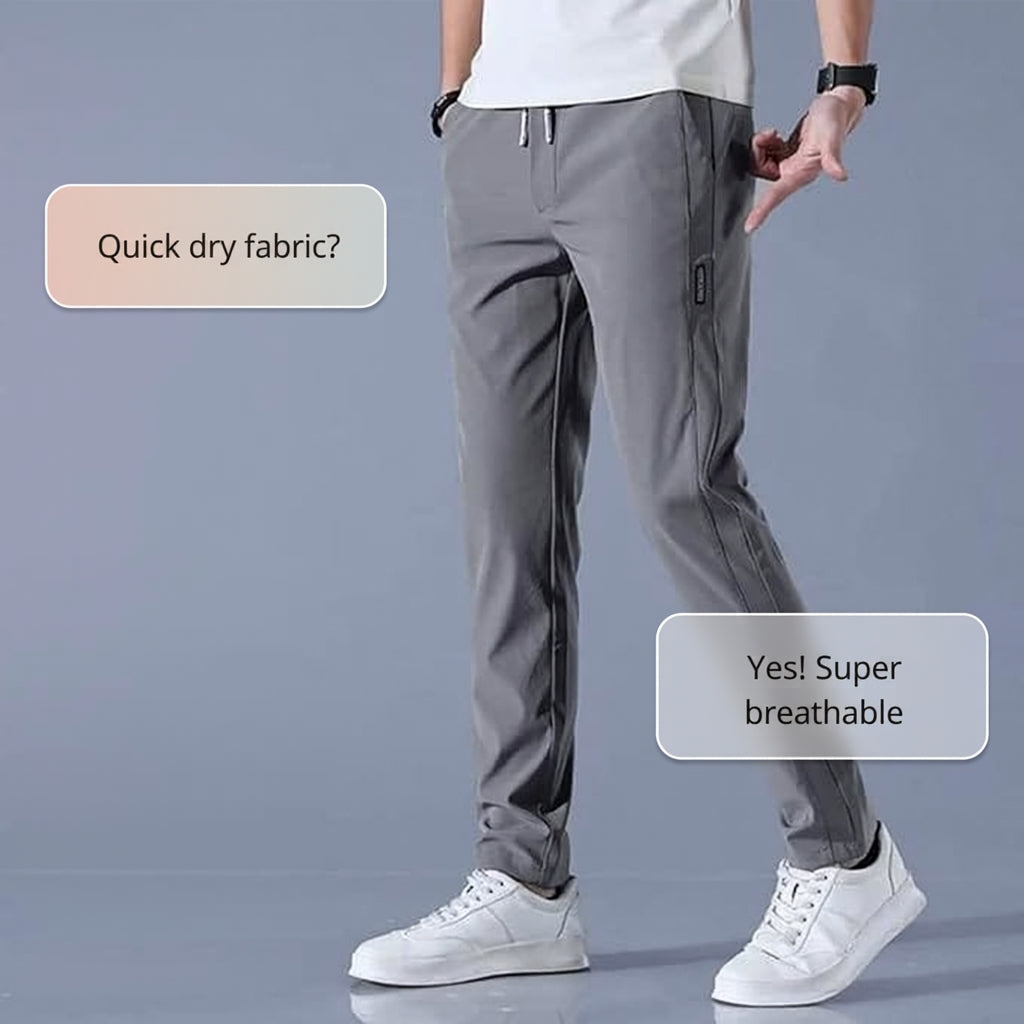 Men’s Premium Comfort Track Pants (BUY 1 GET 1 FREE) – Black & Grey| Stretch Fit, Gymwear & Everyday Wear